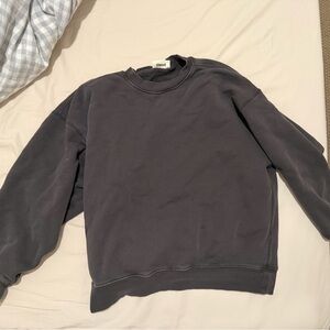 Women's Crewneck Top in Charcoal Gray